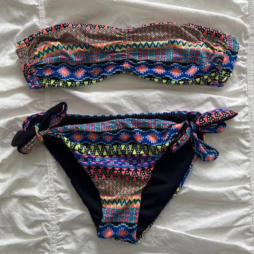 Tezenis Neon Bohemian Pattern Two-Piece Bikini Set